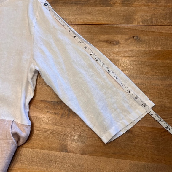 Tahari Linen Color Block Dress - Picture 11 of 12